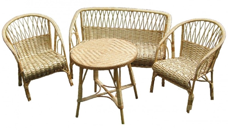 Комплект плетеной мебели из ивы Комплект плетеной мебели из ивы