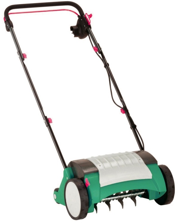 Электрический вертикуттер (садовый аэратор) Электрический вертикуттер
