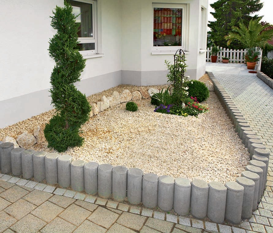 Клумба из гравия и без сорняков Клумба из гравия и без сорняков