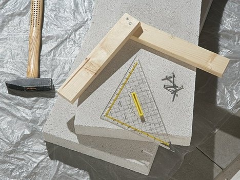 Изготовление садовой мебели из бетонных блоков