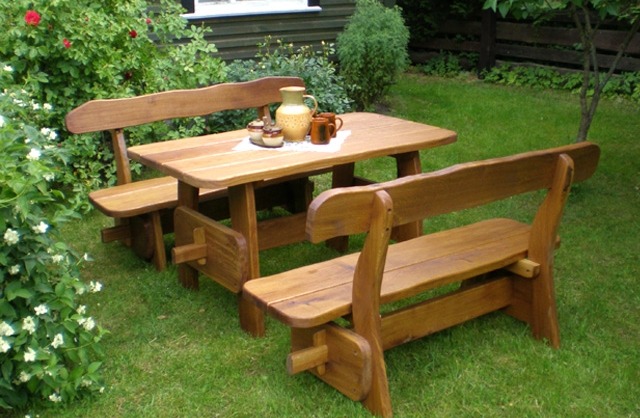 Деревянная садовая мебель для дачи Деревянная садовая мебель для дачи