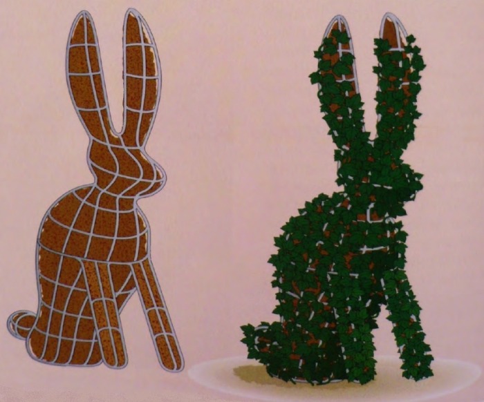 Стационарный шаблон для топиари - фигурной стрижки