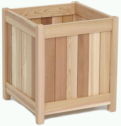 Деревянная кадка для цветов